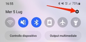 Entra in Impostazioni